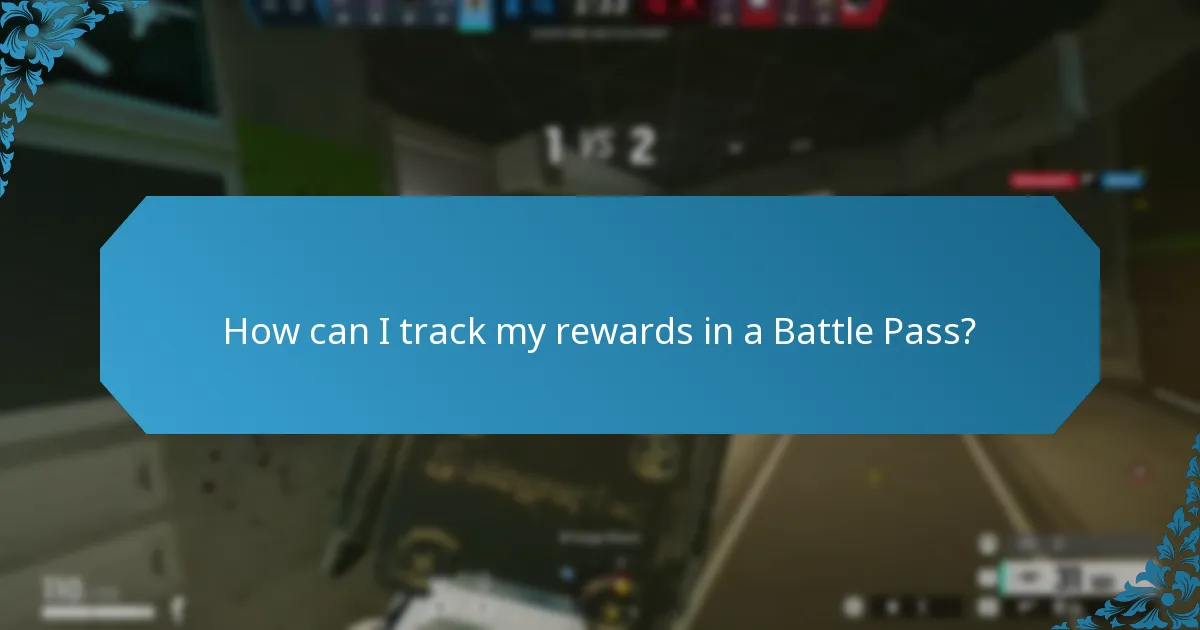 How can I track my rewards in a Battle Pass?