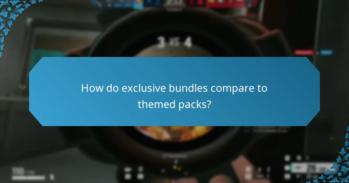 How do exclusive bundles compare to themed packs?