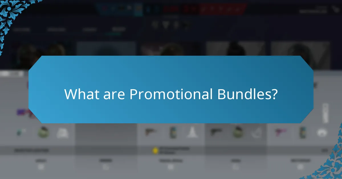 What are Promotional Bundles?