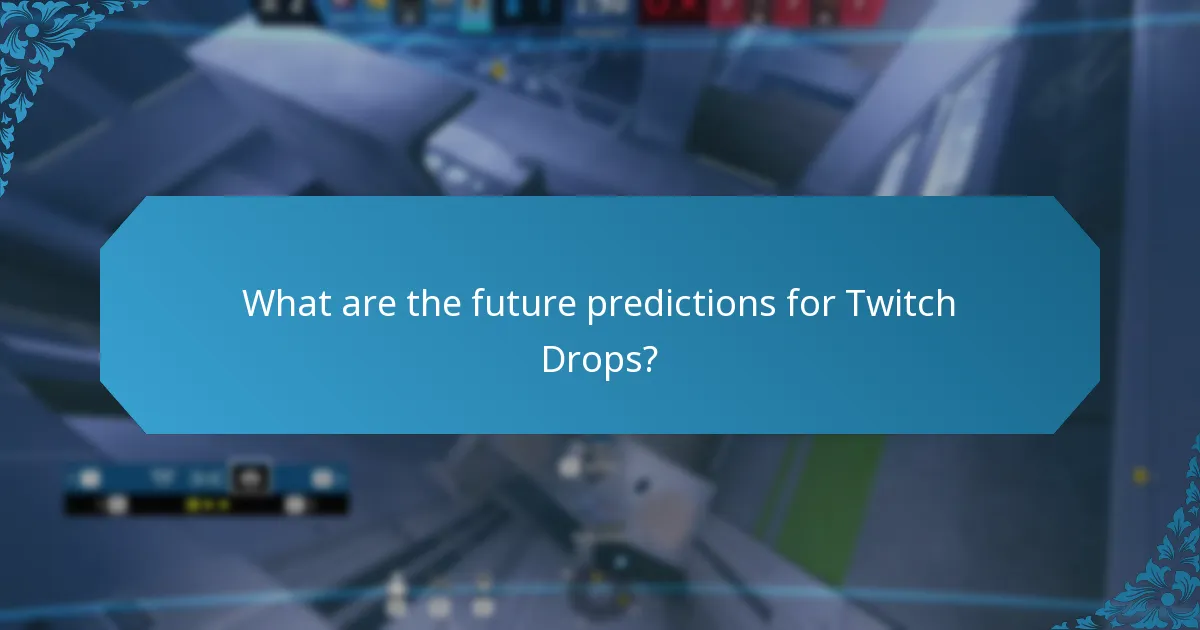 What are the future predictions for Twitch Drops?