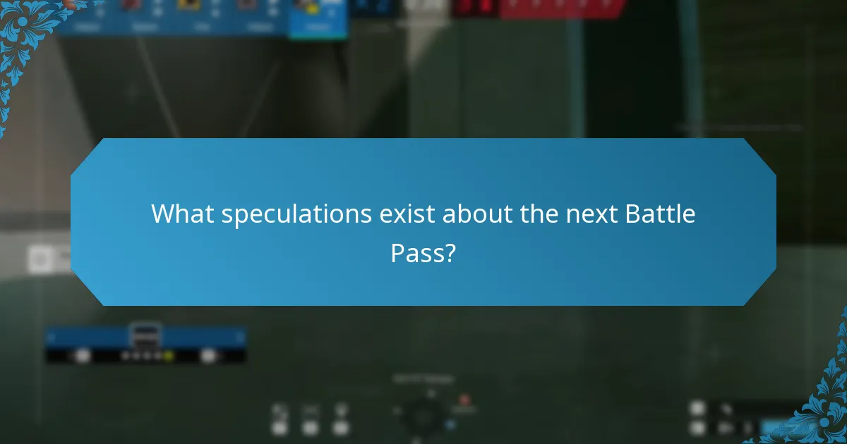 What speculations exist about the next Battle Pass?